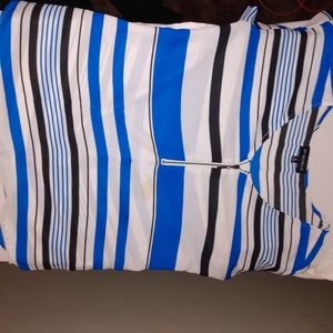 My Michelle striped zipper blouse